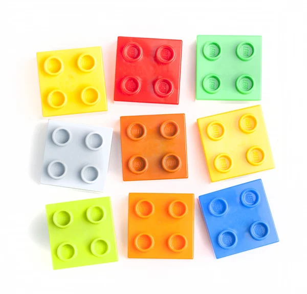 Toy colorful plastic blocks