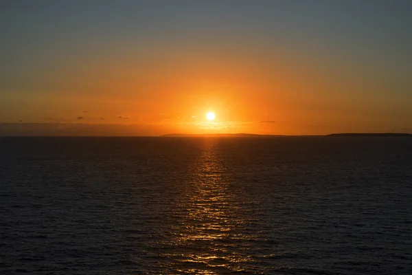 Beautiful sunset over the river shannon