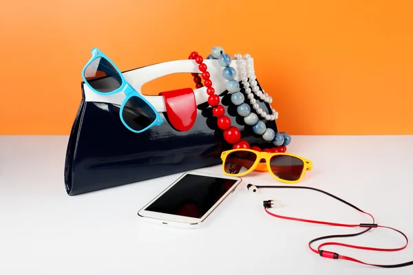 Women Fashion Accessories. Your style - sunglasses, handbag, pho
