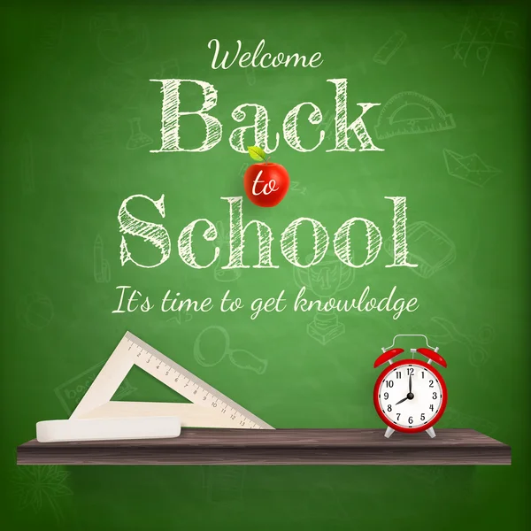 Back to school background template. EPS 10