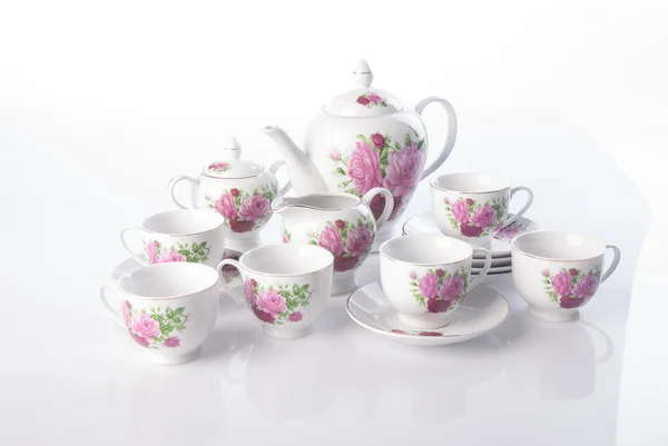 Tea sets. tea sets on a background