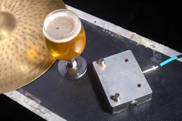 Beer and music equipment