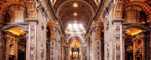 Inside the St. Peter's Basilica in Rome