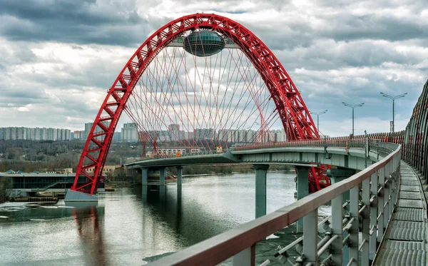 Zhivopisny bridge over the Moskva river, Moscow
