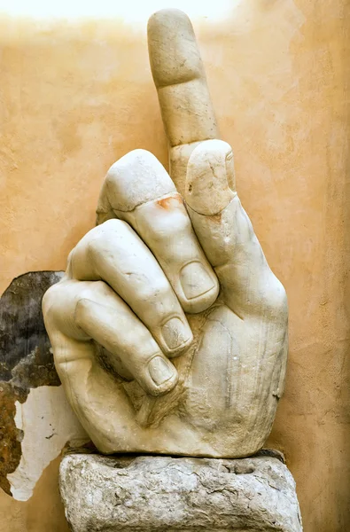 Fragment of a hand of a giant statue of Constantine, Rome