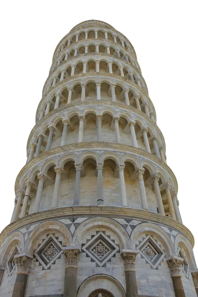 Bell tower of the Cathedral (Leaning Tower of Pisa) isolated on