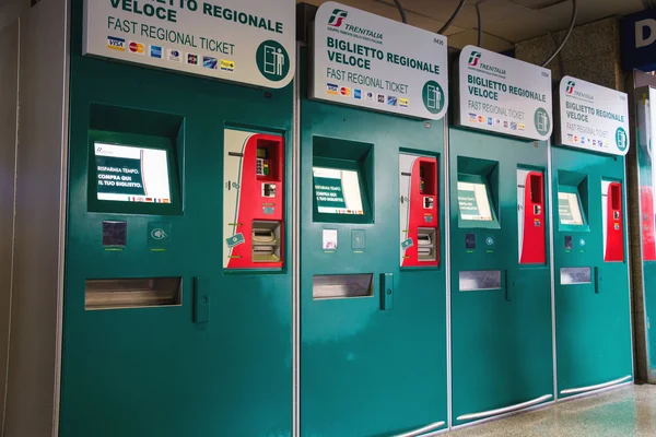 Commuter ticket offices at Termini in Rome, Italy