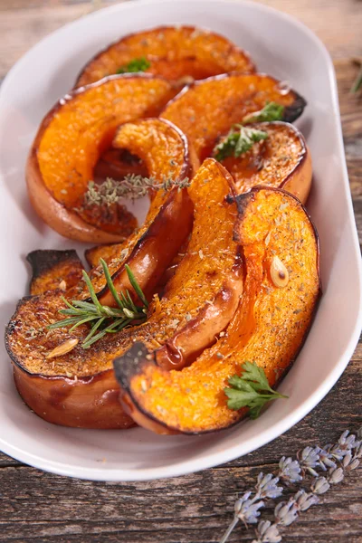 Grilled pumpkin slices