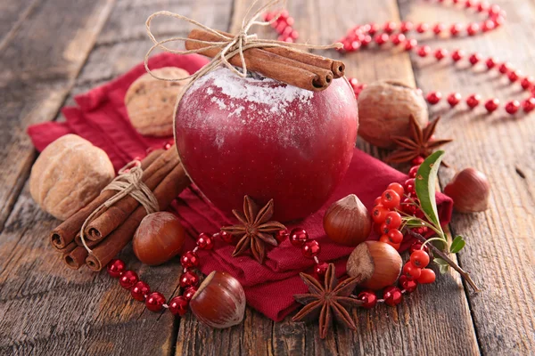 Red apple and spices