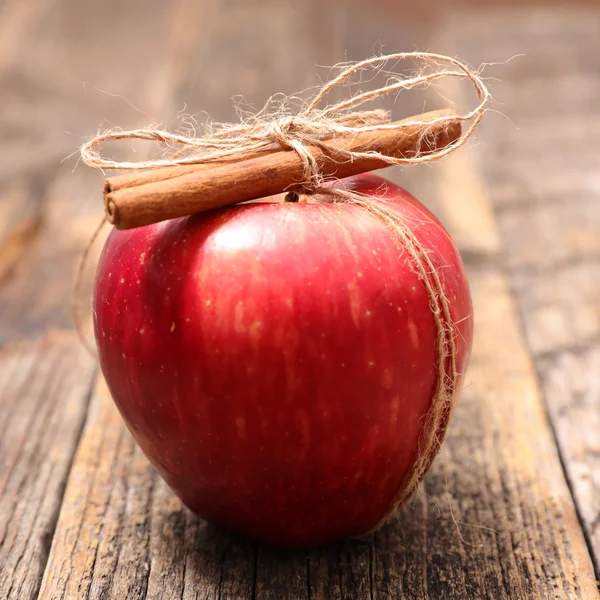 Red apple and cinnamon