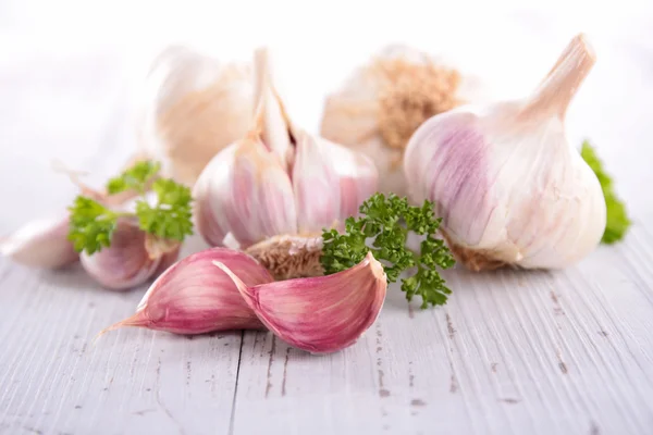 Garlics with parsley leaf