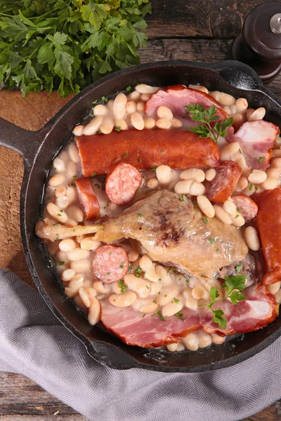 Traditional french meal cassoulet