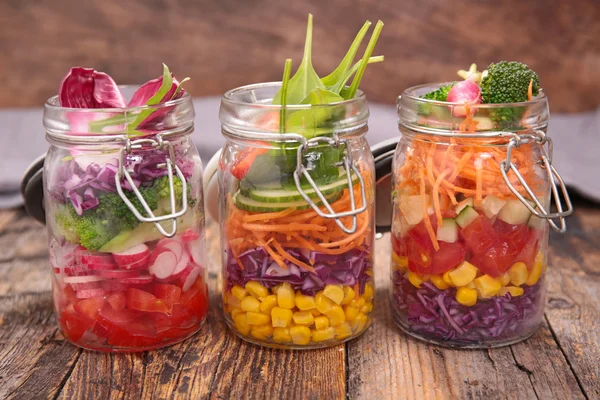 Rainbow vegetables salad