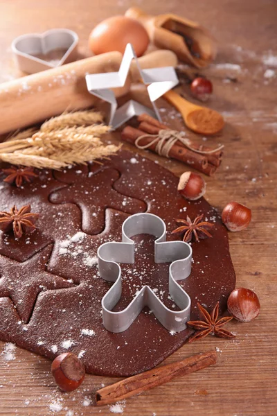 Ginger bread cookies and molds