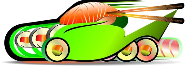 Logo delivery express sushi