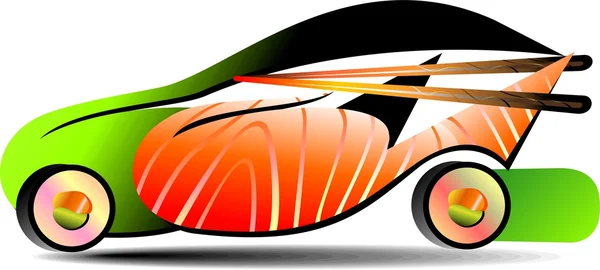 Logo delivery express sushi