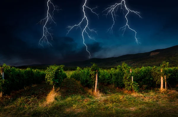 Thunderstorm with lightning