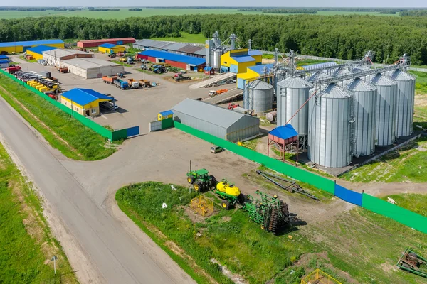 Machine yard of agricultural firm. Tyumen. Russia