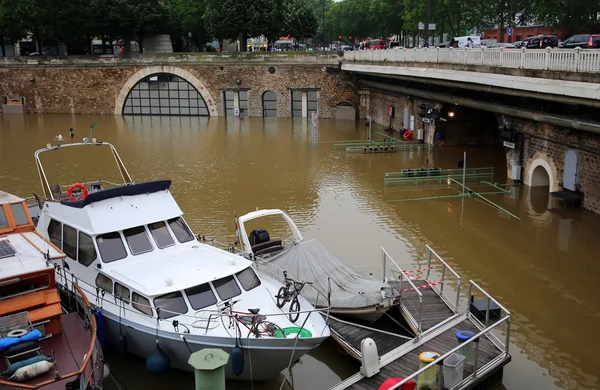 Seine river flood in Paris on june 02, 2016 in Paris, France