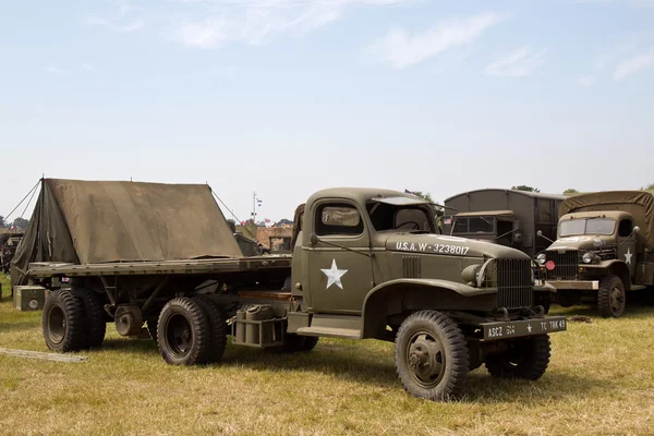 Flatbed WW2 US army truck