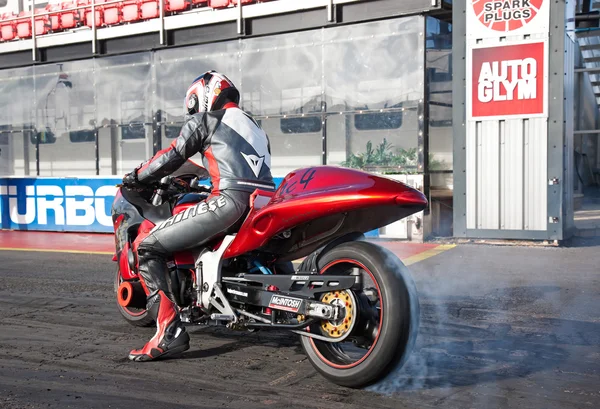 Motorcycle drag racing