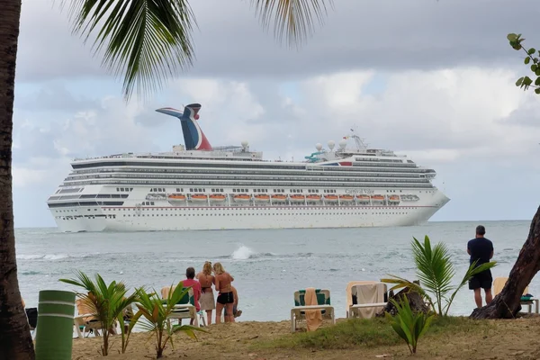 Carnival Valour Cruise ship from Bay