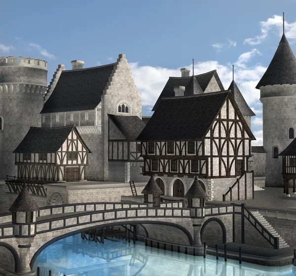 Fantasy medieval village