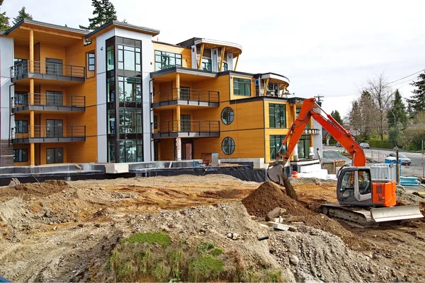 Construction of new apartment building.