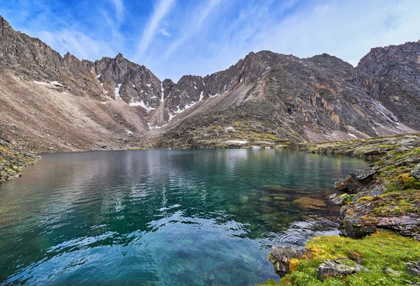 Beautiful water of a mountain lake at range