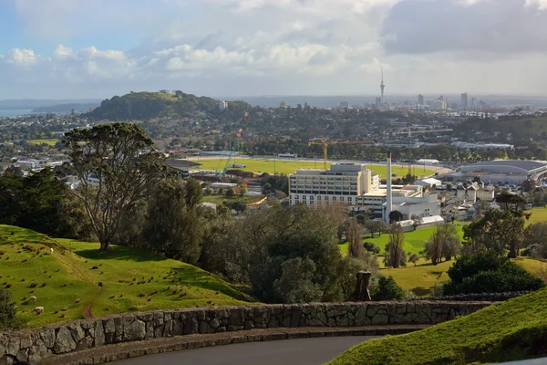 Auckland City Landscape on a Stormy Winter Day