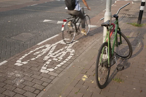 Cycle Lane and Bike in Rotterdam