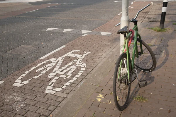 Bike and Cycle Lane, Rotterdam, Holland