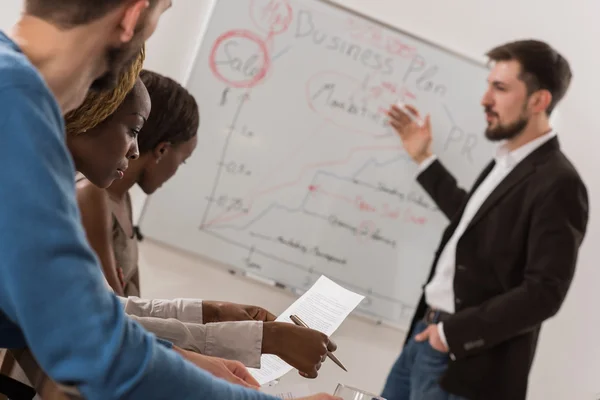 Business people working in office