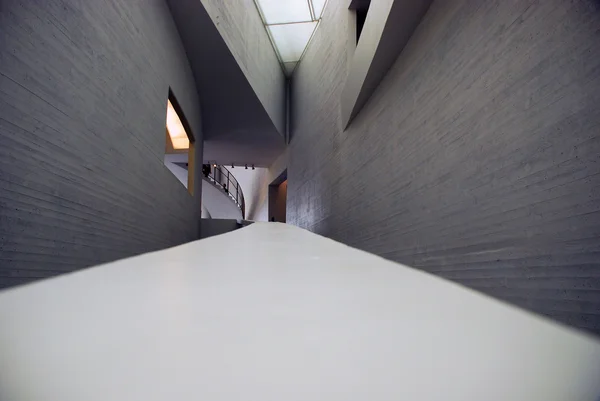 Inside architecture of Kiasma museum in Helsinki, Finland