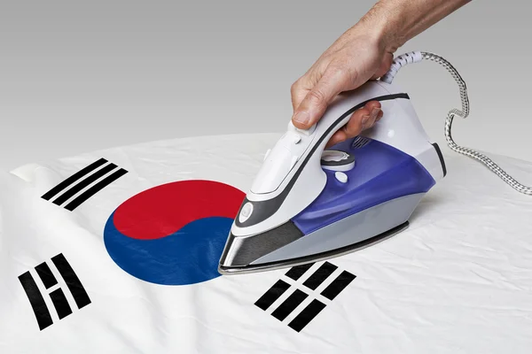 Smooth out the wrinkles of Flag-South Korea