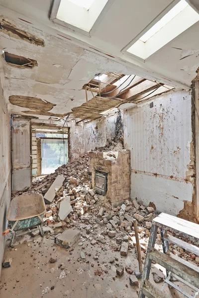 Abandoned room under demolition