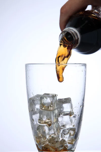 Pouring cola drink