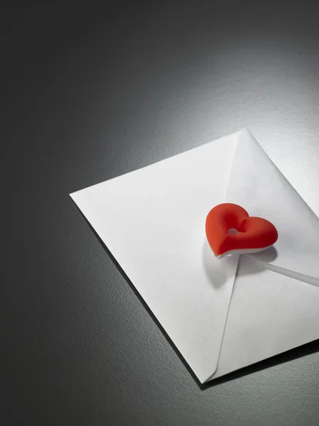 Love letter with heart
