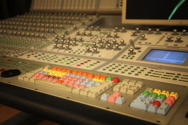 Mixer panel in the recording room