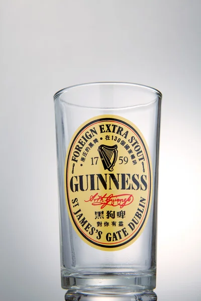 Guinness Stout empty glass