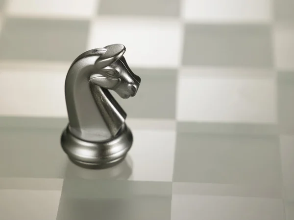 Metal chess horse