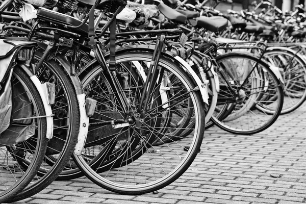 Holland, Amsterdam; 9 October 2011, bicycles parking near the Central Station - EDITORIAL