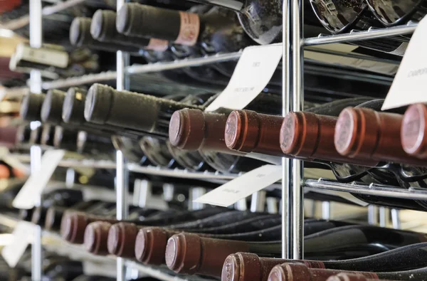 Italy, Sicily; 28 July 2011, wine bottles in a wine cellar - EDITORIAL