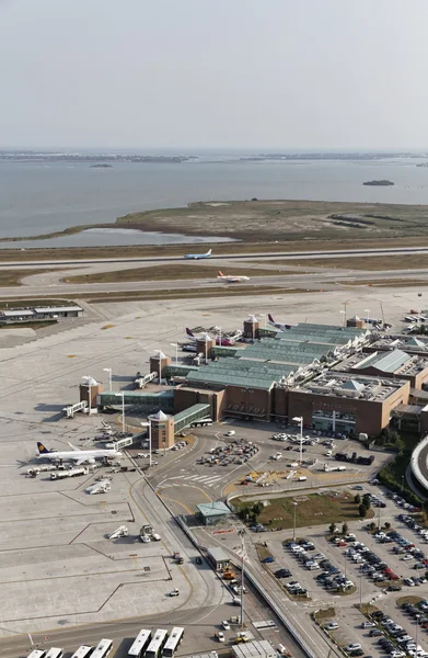 Italy, Venice; 14 September 2011, aerial view of Venice airport - EDITORIAL