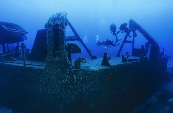 Italy, Ponza Island, Tyrrhenian sea, U.W. photo, wreck diving, sunken ship (FILM SCAN)