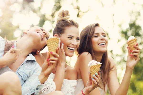 Friends eating ice-cream