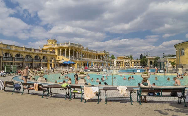 Unidentified people in a Pool of the Szechenyi