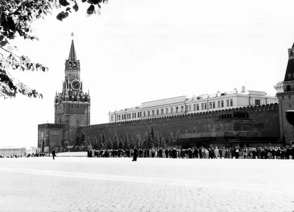 Moscow The  queue for the Lenin Mausoleum 1962