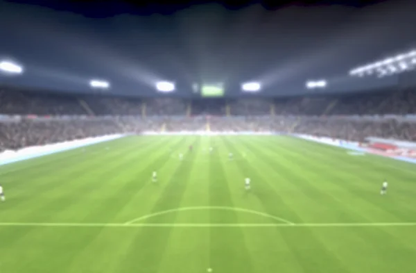 Game start soccer blurred image background, big match never die