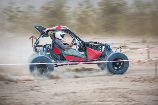 Buggy car in motion